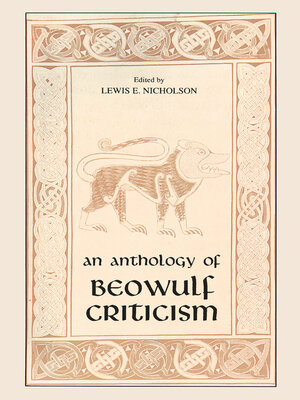 cover image of The Anthology of Beowulf Criticism